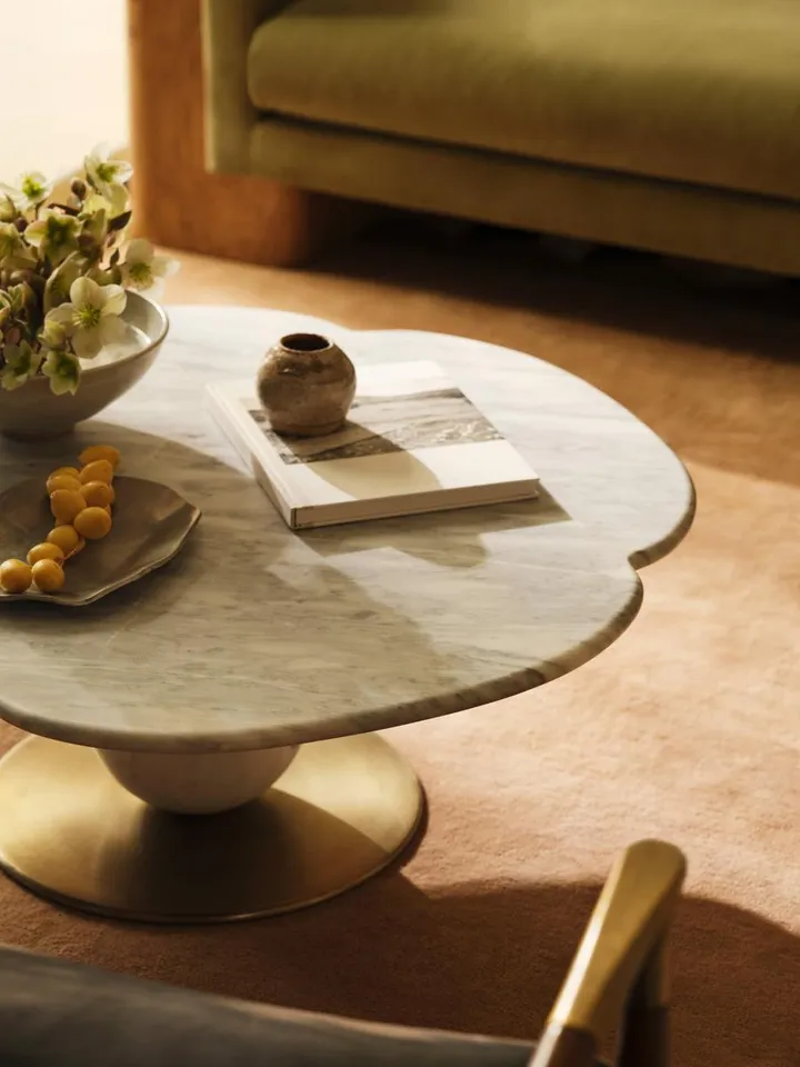 Vito Coffee Table, Arabescato Marble