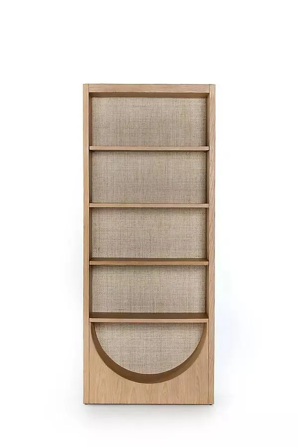 Higgs Bottom Arch Cane Paneling Bookcase