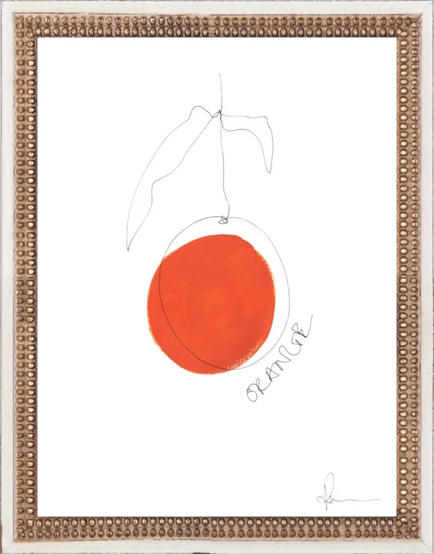 Orange by Polly Mann for Artfully Walls