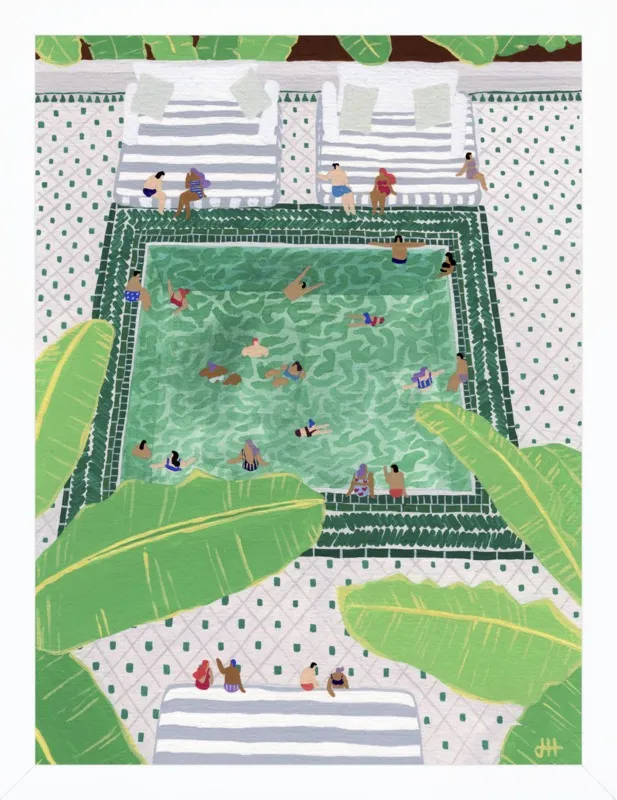 Green Riad by Joanne Ho for Artfully Walls