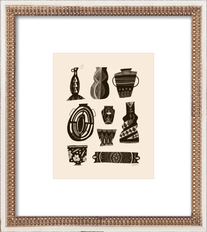 Black and White Vessels by Erin Wallace for Artfully Walls