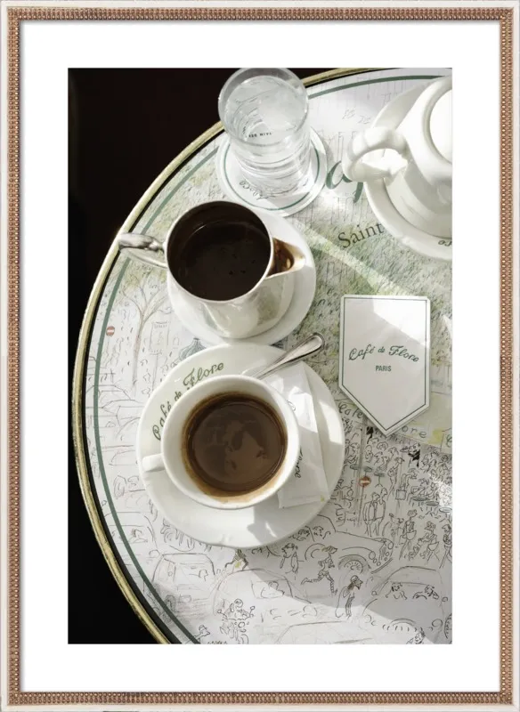 Chocolat chaud au Café de Flore by Lauren & Annael Tolila for Artfully Walls