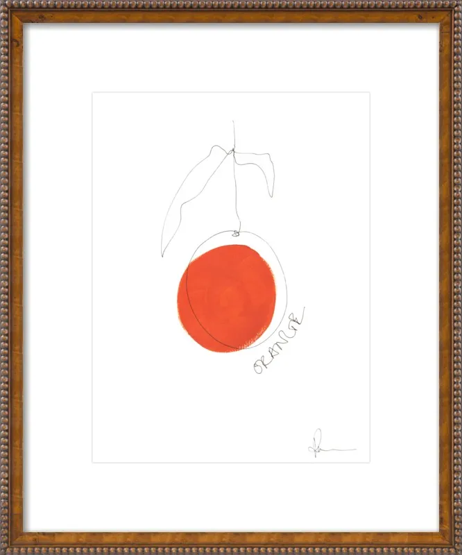 Orange by Polly Mann for Artfully Walls