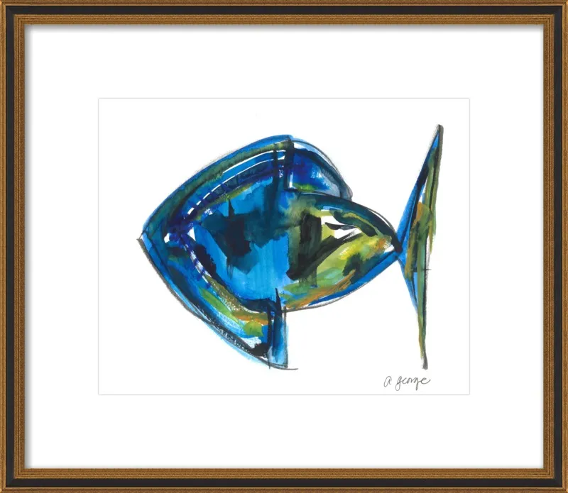 Asbtract Fish by Anthony George for Artfully Walls
