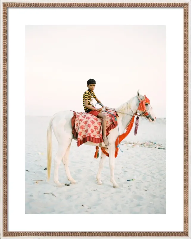 Boy on Horse by Andrew Jacona for Artfully Walls