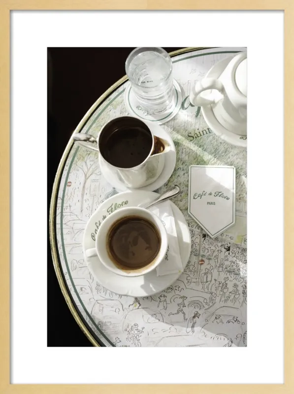 Chocolat chaud au Café de Flore by Lauren & Annael Tolila for Artfully Walls