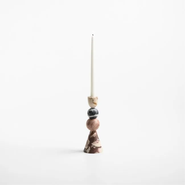 Volley Mixed Marble Large Taper Holder 9.5" by Venus Williams
