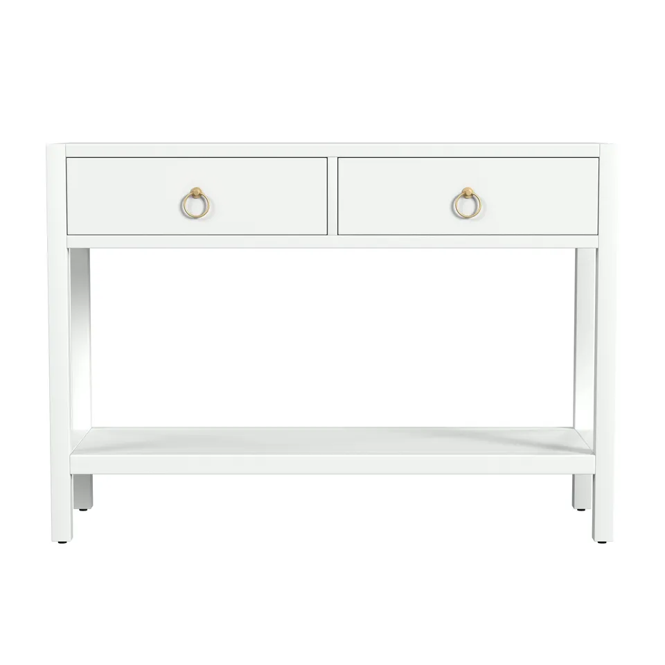 Lark White Console Table