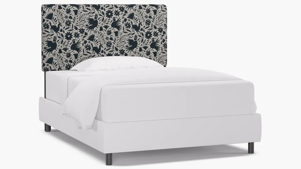 Square Back Headboard, Ink Frida, Full