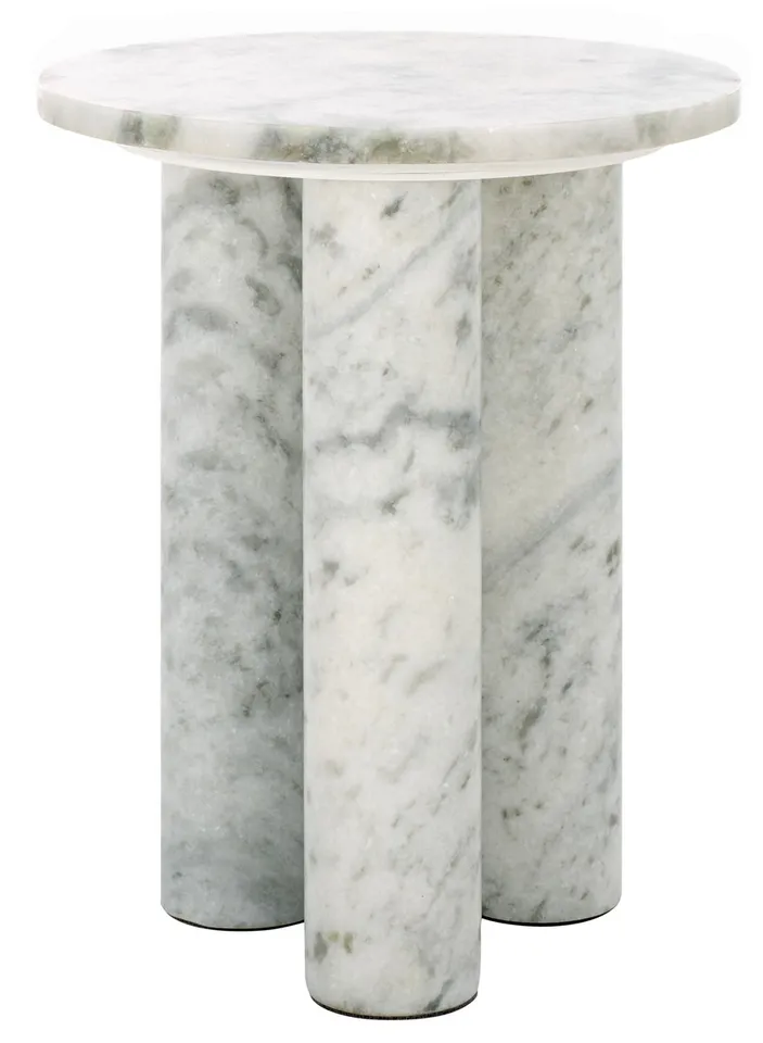 Giabella Marble Accent Table - White