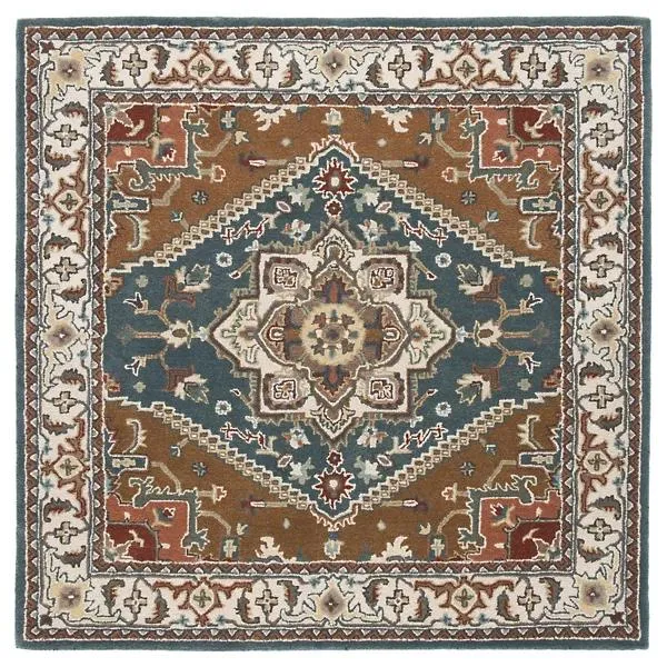Heritage Row Heriz Medallion Area Rug