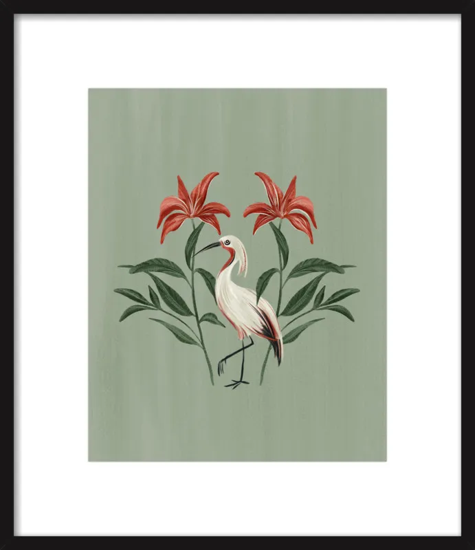 Tropical Crane by Nancy Noreth for Artfully Walls