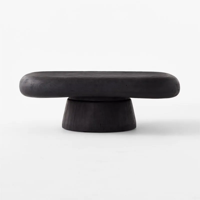 Derrico 46" Black Wood Coffee Table