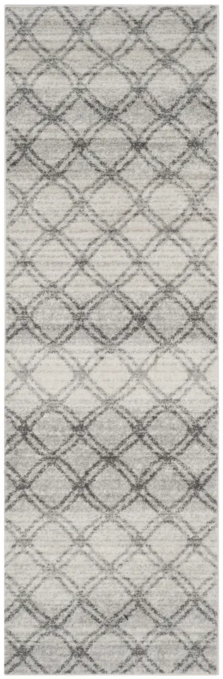 Arlo Home Woven Area Rug, ADR105P, Silver/Charcoal,  2' 6" X 8'