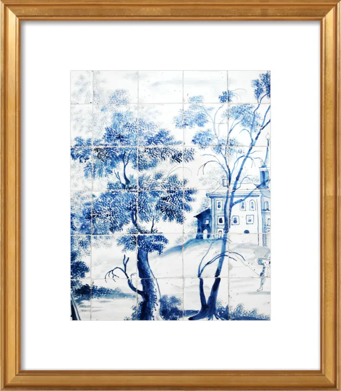Lisbon Blue Tiles Two by Lupen Grainne for Artfully Walls