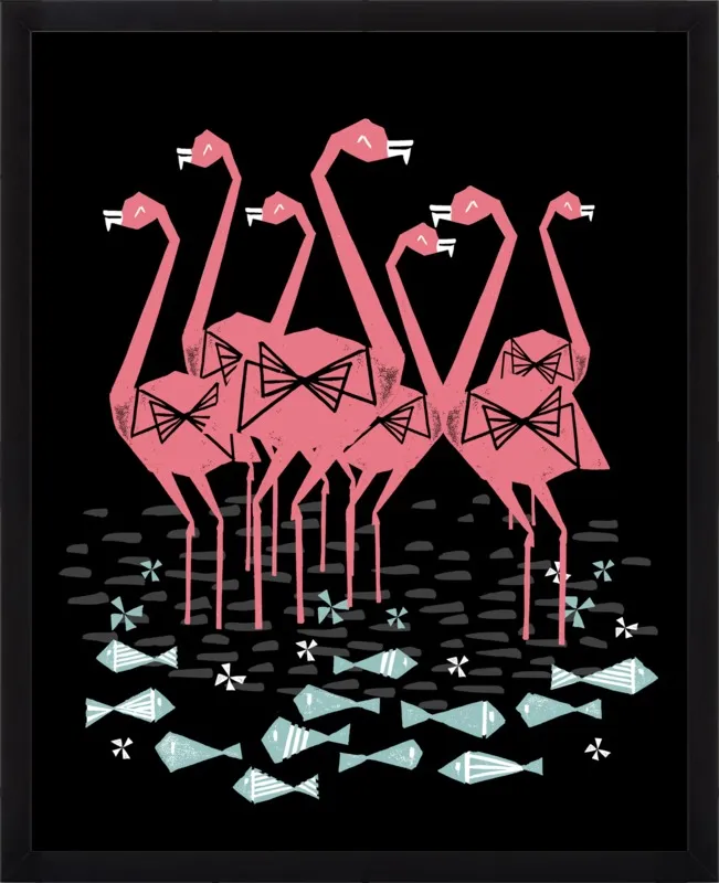 Flamingos by Andrea Lauren for Artfully Walls