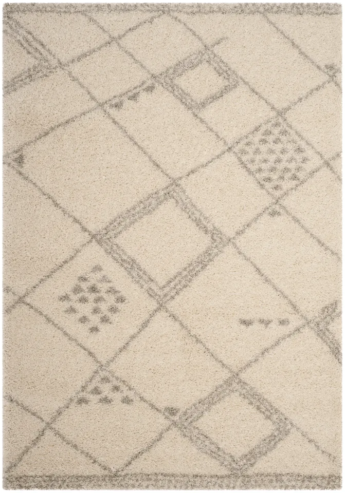 Arlo Home Woven Area Rug, ASG751G, Ivory/Grey,  5' 1" X 7' 6"