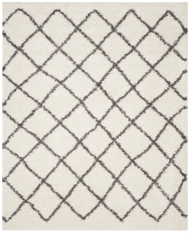 Arlo Home Woven Area Rug, SGD258H, Ivory/Dark Grey,  10' X 14'