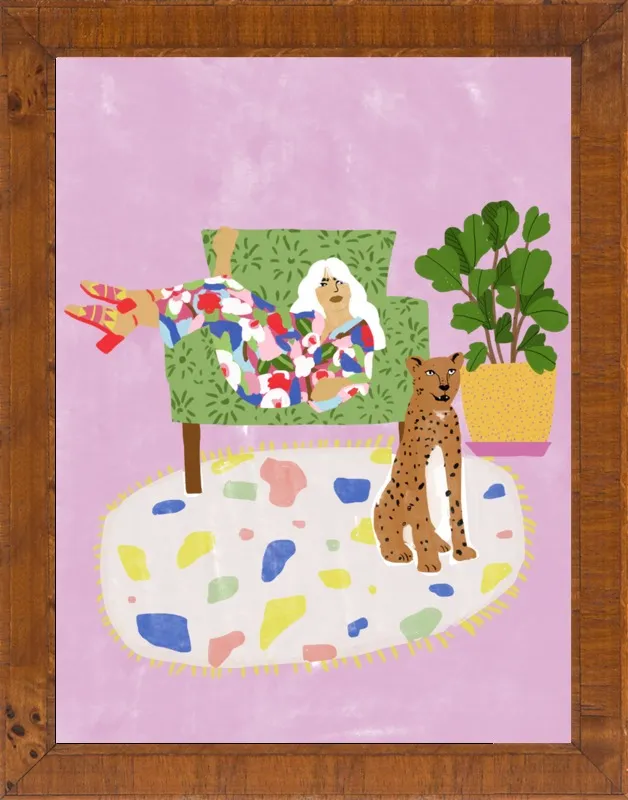 Lady and her tiger by Alja Horvat for Artfully Walls