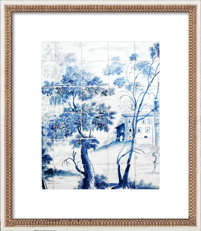Lisbon Blue Tiles Two by Lupen Grainne for Artfully Walls