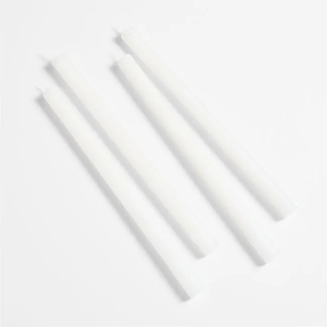 Garden Glow Lemon Leaf and Geranium Scented Indoor/Outdoor Bug Repellent Taper Candles, Set of 4