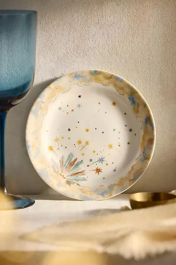 Kaleidoscope Stoneware Bread Plate