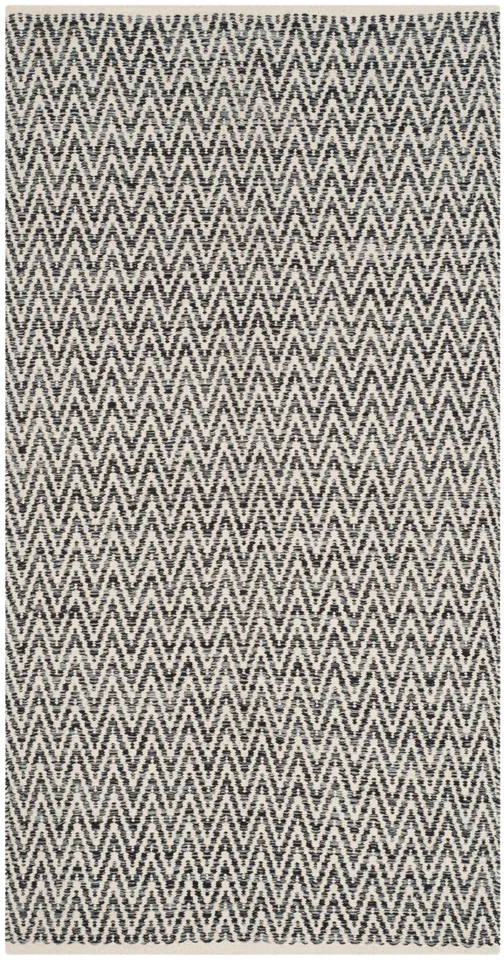 Arlo Home Hand Woven Area Rug, MTK411A, Ivory/Dark Grey,  4' X 6'