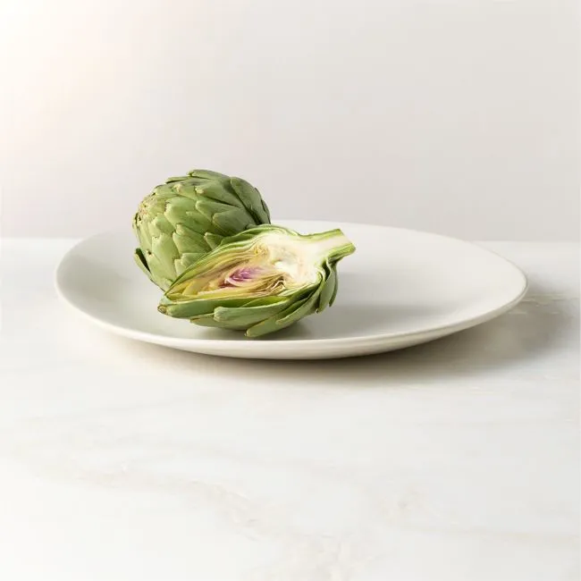 Selene Round Ivory Stoneware Serving Platter