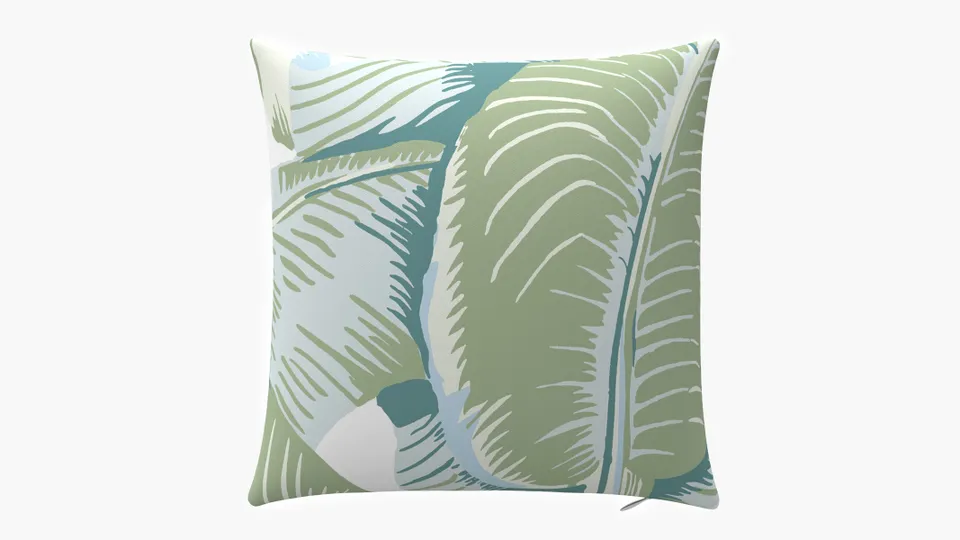 Outdoor 18" Throw Pillow, Pistachio Martinique®, 18" x 18"