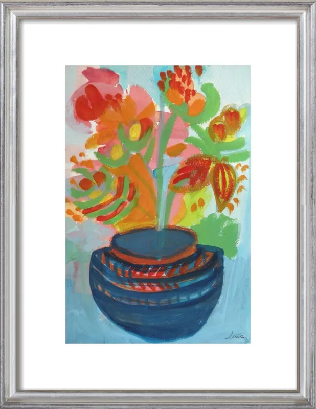 Red Flowers by Iria Fernandez Alvarez for Artfully Walls