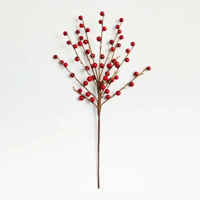 Red Berry Christmas Tree Pick