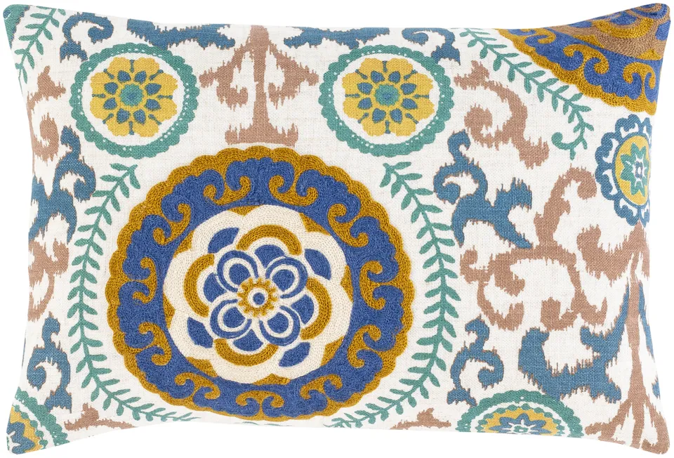 Termez TMZ-003 14"L x 20"W Pillow Cover