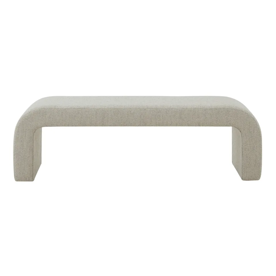 Caralynn Upholstered Bench - Light Brown