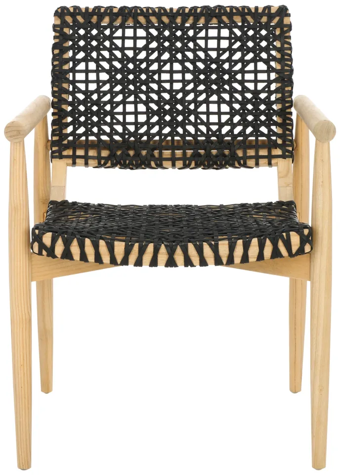 Sianna Accent Chair - Black / Natural