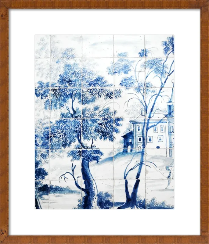 Lisbon Blue Tiles Two by Lupen Grainne for Artfully Walls