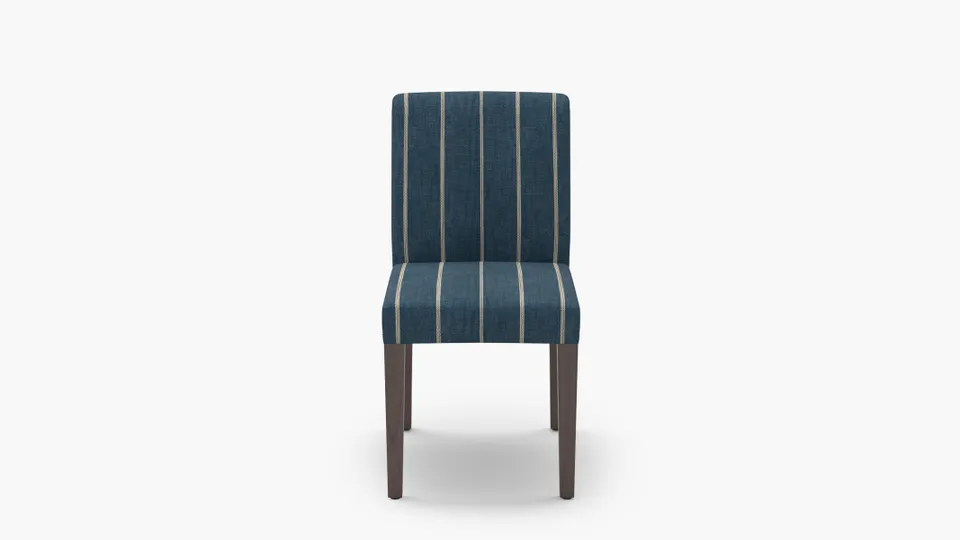 Signature Dining Chair, Indigo Felix, Espresso Square Tapered Leg