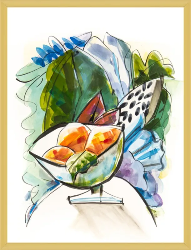 Still life with oranges by Becky Aubry for Artfully Walls