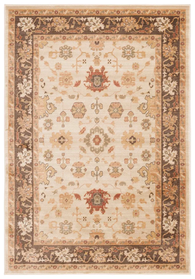 Ralph Lauren Collection, Power Loomed Rug, Creme / Brown, 5'1" x 7'6"