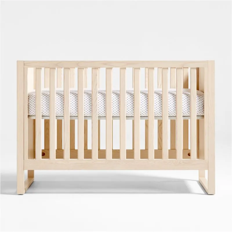Gemini Sunwashed Ash Wood Convertible Crib