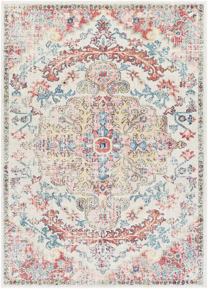 Murat Beige Indoor 5'3" x 7'3" Machine Woven Rug