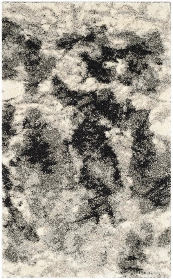 Arlo Home Woven Area Rug, RET2141-1180, Cream/Grey,  2' 6" X 4'
