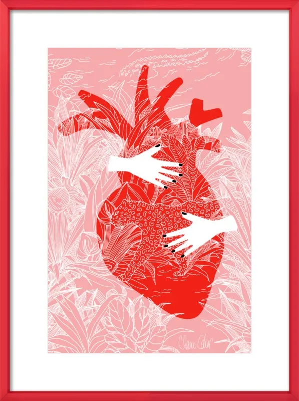 REFUGE ROSE by Claire Colin for Artfully Walls