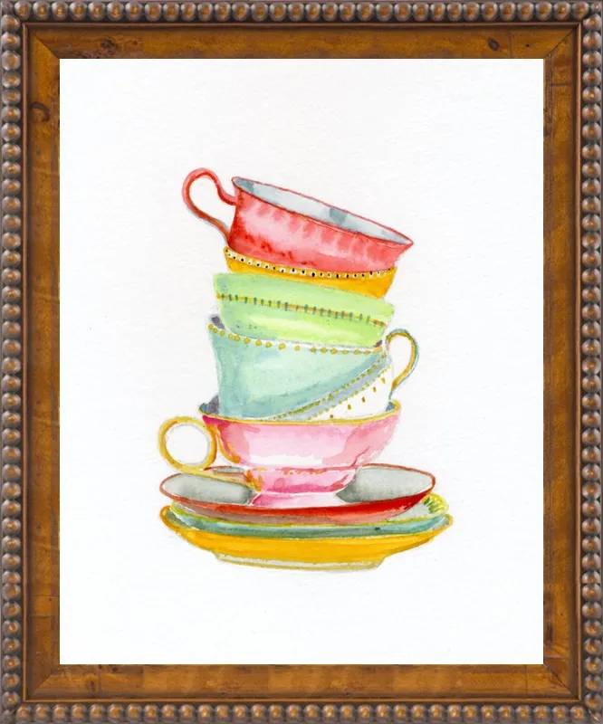 Teacups by Miri Eshet for Artfully Walls