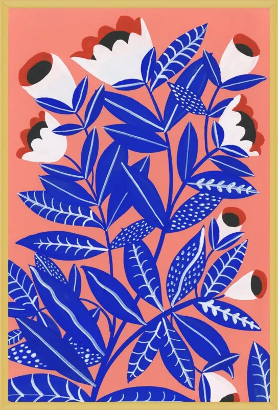 Blue Plant by Agathe Singer for Artfully Walls