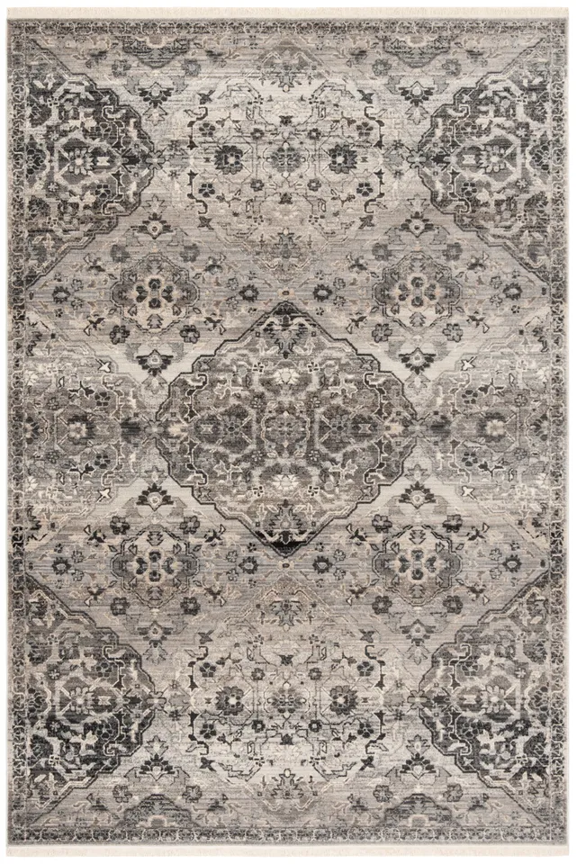 Arlo Home Woven Area Rug, VTP476G, Grey,  3' X 5'