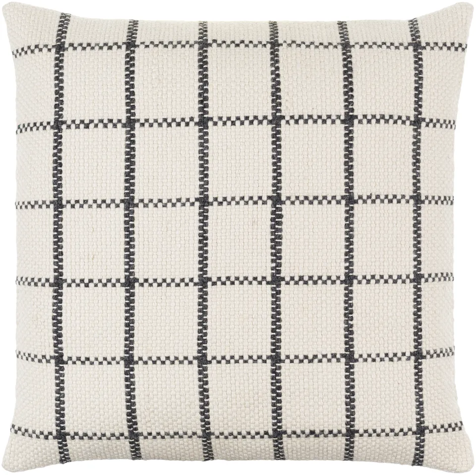 Charmaine CRM-001 18"L x 18"W Polyester Filled Pillow