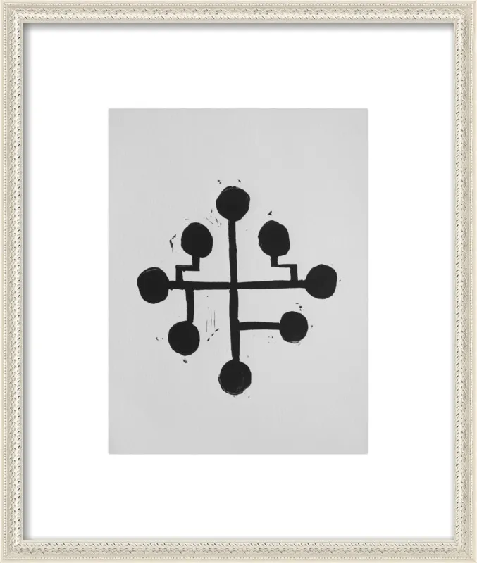 Geometric Midcentury Atomic Print by Stacy Rajab for Artfully Walls
