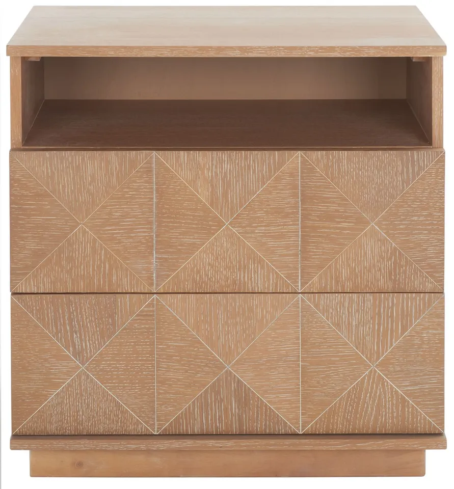 Patty 2 Drawer Nightstand - Natural