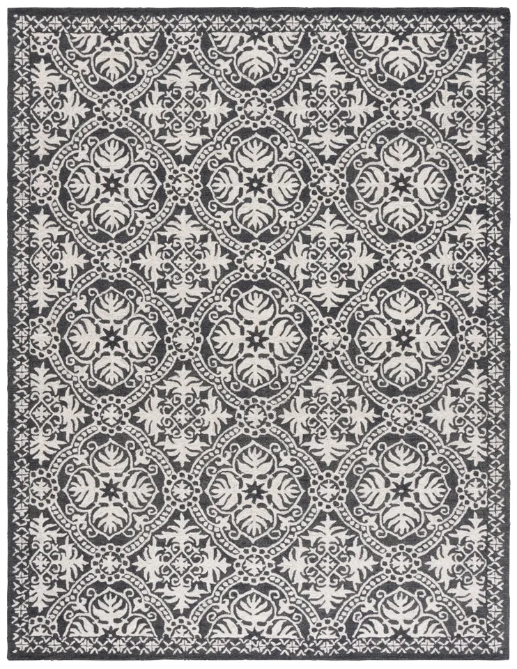 Lauren Ralph Lauren Collection Nina Rug, Charcoal/Ivory, 8' x 10'