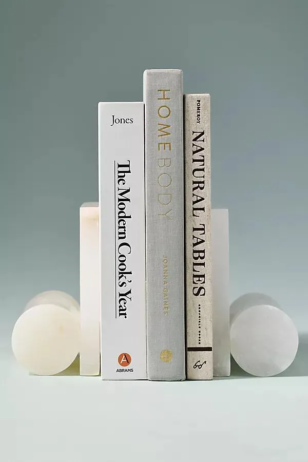 Alabaster Marble Bookends